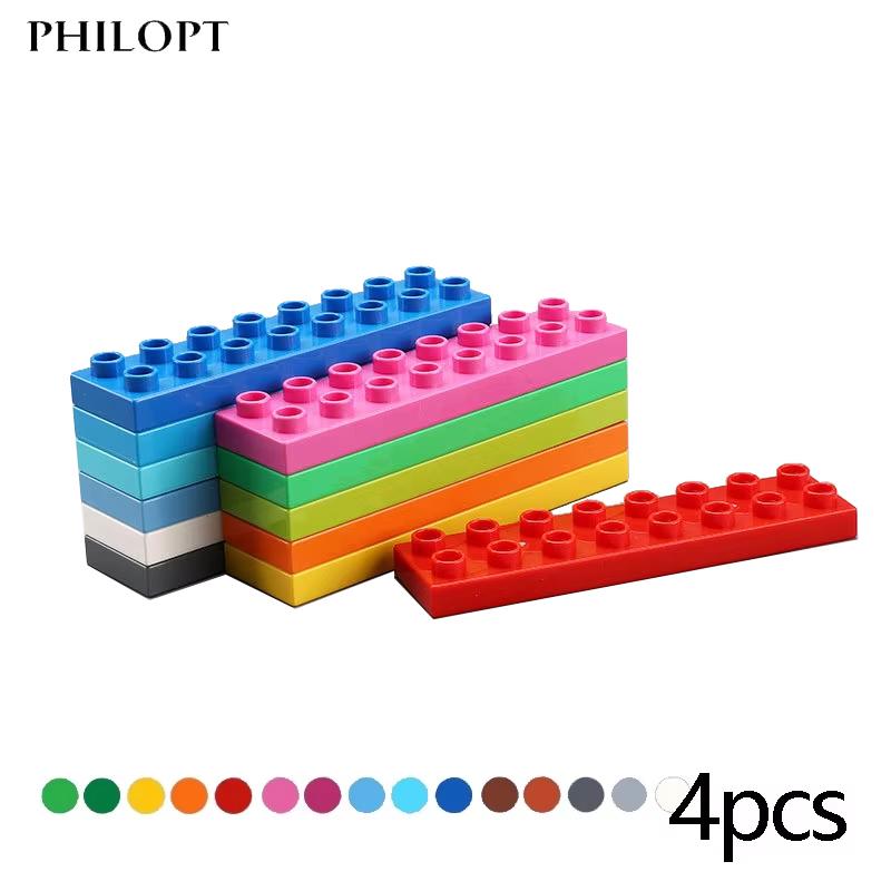 4pcs DIY Large Bricks Building Block Thin 2X8 Compatible Big Size Children Kid Assembly Educational Creative Toys For Kids Gifts
4pcs DIY Large Bricks Building Block Thin 2X8 Compatible Big Size Children Kid Assembly Educational Creative Toys For Kids Gifts