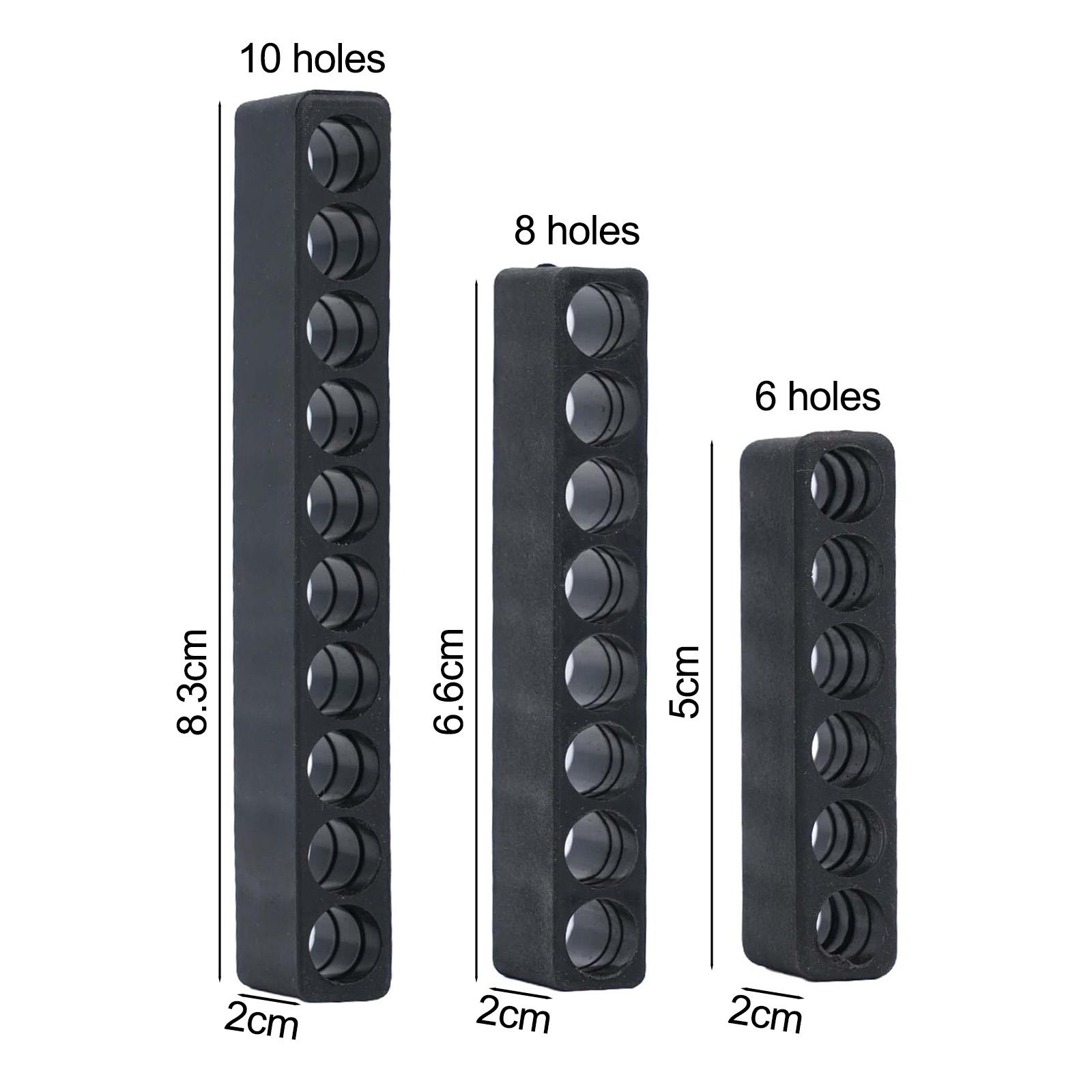 Efficient Screwdriver Bit Holder with 6 8 and 10 Holes for Hex Shank Bits
Efficient Screwdriver Bit Holder with 6 8 and 10 Holes for Hex Shank Bits