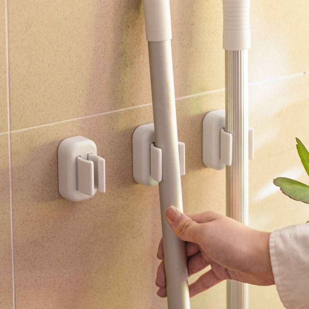 Plastic Electric Toothbrush Holder Self Adhesive Mop Clip Mop Broom Holder for Kitchen білий
Plastic Electric Toothbrush Holder Self Adhesive Mop Clip Mop Broom Holder for Kitchen білий