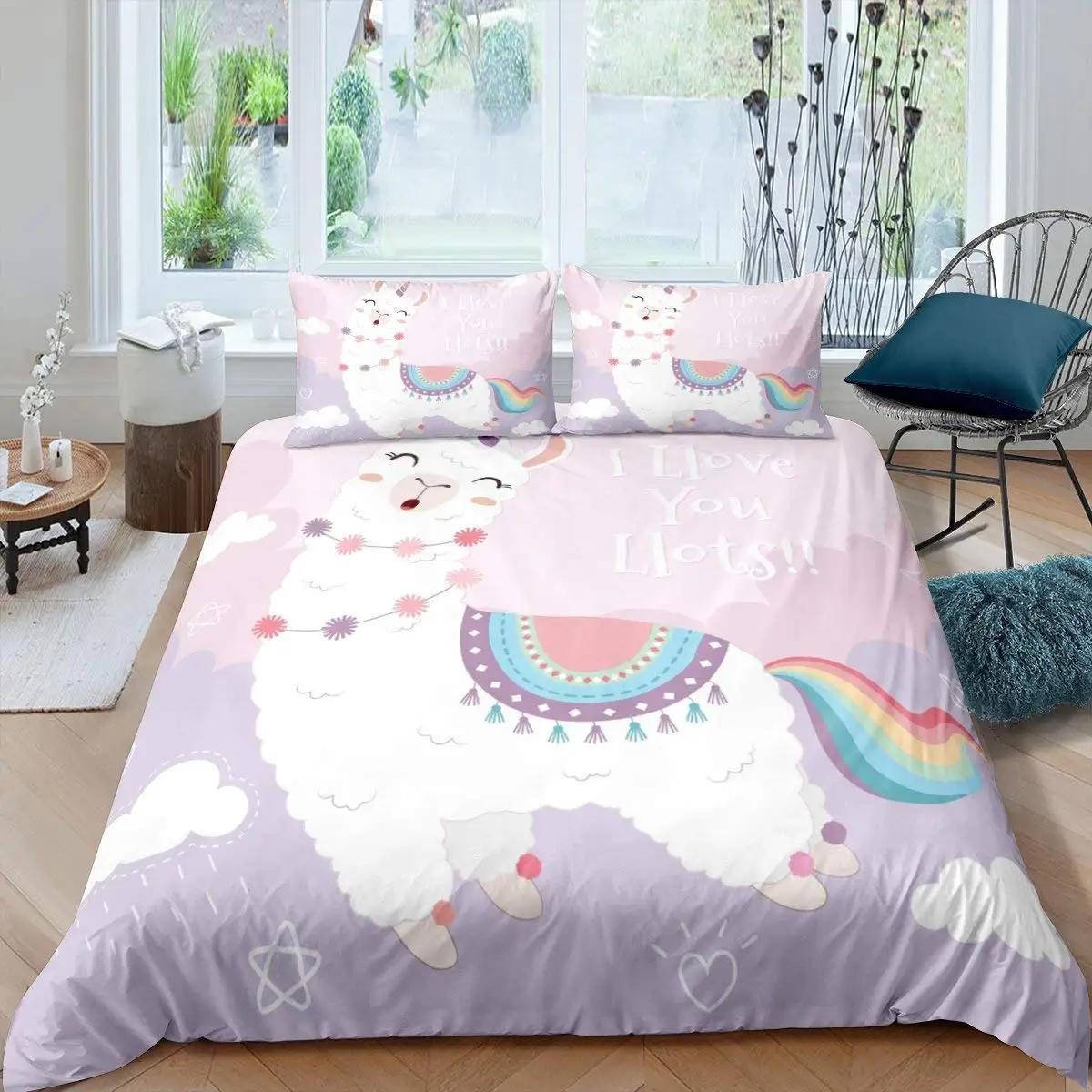 Duvet Cover Kids Teens Gifts Cute Cartoon Alpaca Llama Cactus Printing Bedding Animals Cover Bedroom Decorative Duvet Cover EU Single(135*200cm)3pcs
Duvet Cover Kids Teens Gifts Cute Cartoon Alpaca Llama Cactus Printing Bedding Animals Cover Bedroom Decorative Duvet Cover EU Single(135*200cm)3pcs