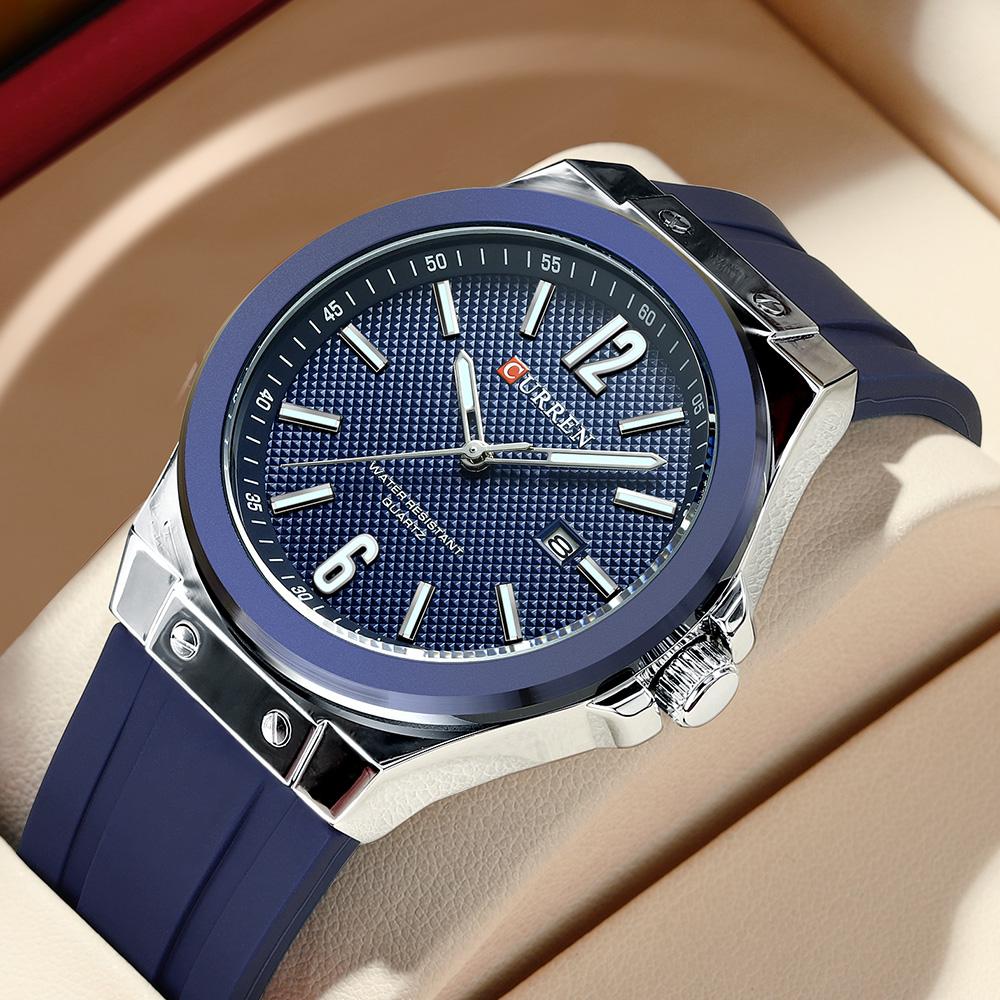 CURREN Simple Fashion Mens Watches New Top Brand Quartz Silicone Strap Wristwatch with Auto Date Waterproof Clock Luminous Hands зелений
CURREN Simple Fashion Mens Watches New Top Brand Quartz Silicone Strap Wristwatch with Auto Date Waterproof Clock Luminous Hands зелений