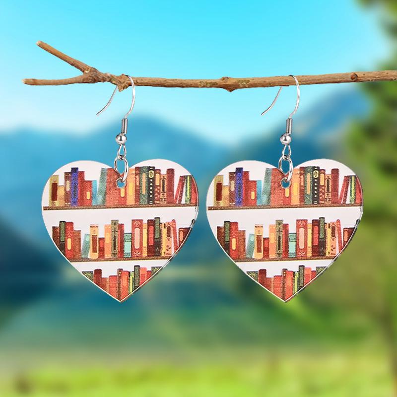 1 пара кожаных серег «Любовь» в виде сердца, книжная полка, висячие серьги, серьги для выпускной вечеринки, аксессуары, подарок для девочек и женщин
1 пара кожаных серег «Любовь» в виде сердца, книжная полка, висячие серьги, серьги для выпускной вечеринки, аксессуары, подарок для девочек и женщин