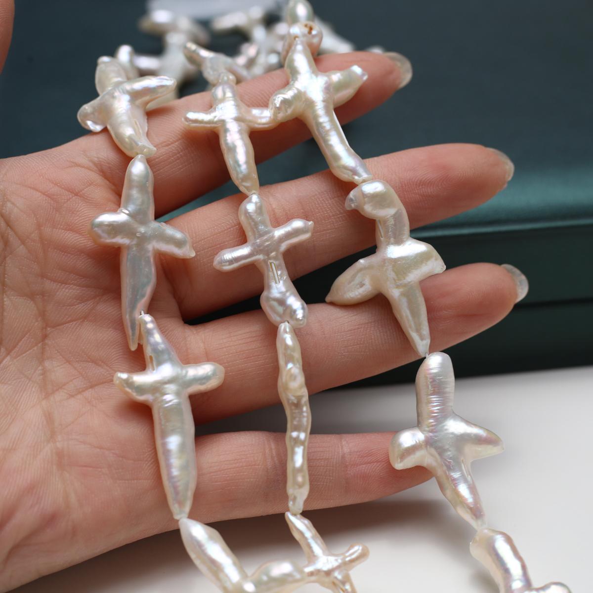 1String, Bohemian White Cross Artificial Pearl Beads for Jewelry Making DIY Necklace Bracelet Ankle Accessories, Birthday Party Wedding Craft 36cm 1String/20x30-25x40mm білий
1String, Bohemian White Cross Artificial Pearl Beads for Jewelry Making DIY Necklace Bracelet Ankle Accessories, Birthday Party Wedding Craft 36cm 1String/20x30-25x40mm білий