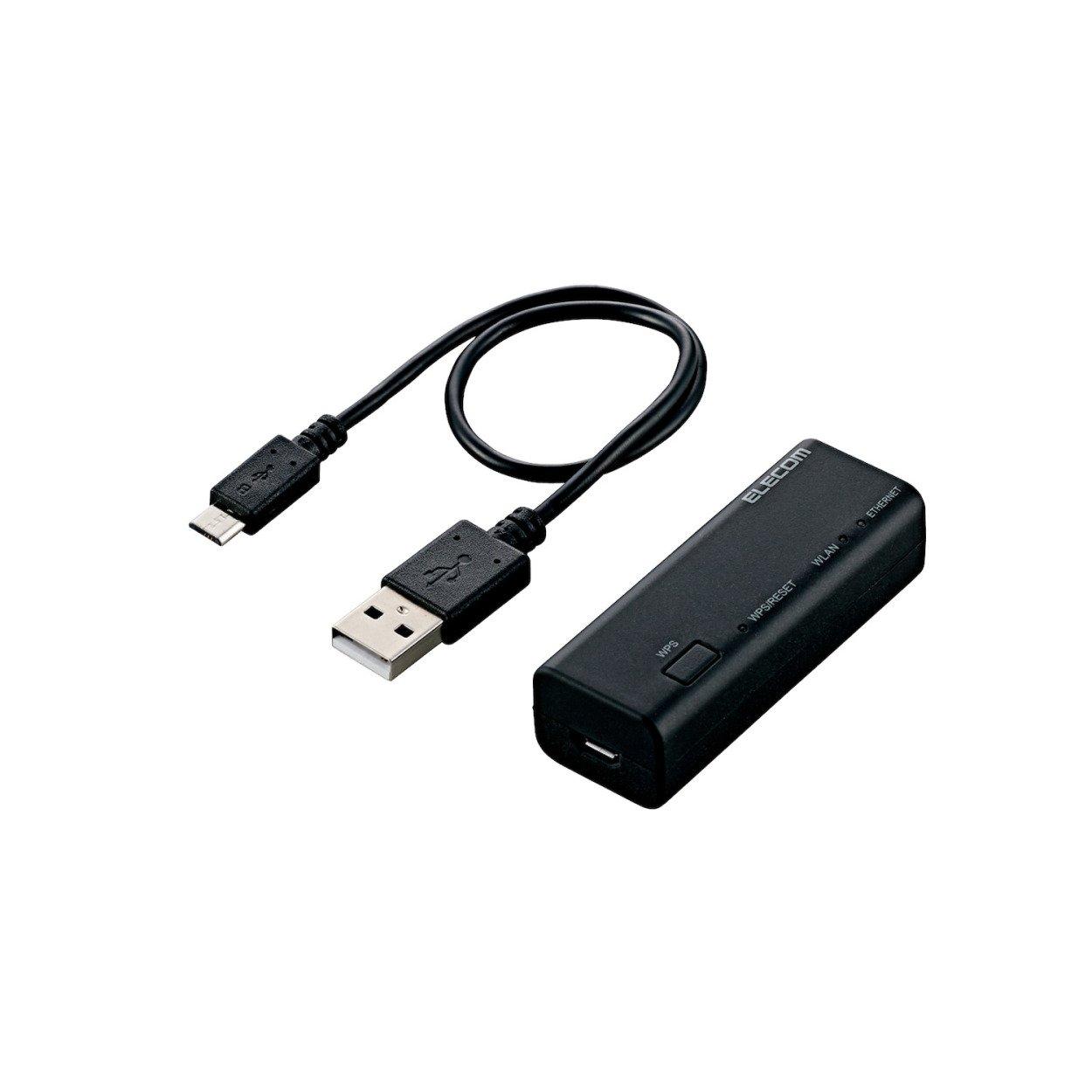 ELECOM Wi-Fi-маршрутизатор бездротової локальної мережі, портативний USB-кабель 300 Мбіт/с WRH-300BK3-S
ELECOM Wi-Fi-маршрутизатор бездротової локальної мережі, портативний USB-кабель 300 Мбіт/с WRH-300BK3-S
