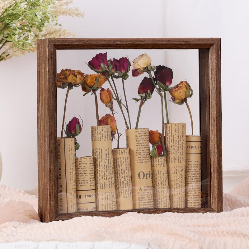 Dry flower photo frame DIY three-dimensional hollow frame Double sided dried roses eternal flowers placing dried flowers decor 6inch.15x15
Dry flower photo frame DIY three-dimensional hollow frame Double sided dried roses eternal flowers placing dried flowers decor 6inch.15x15