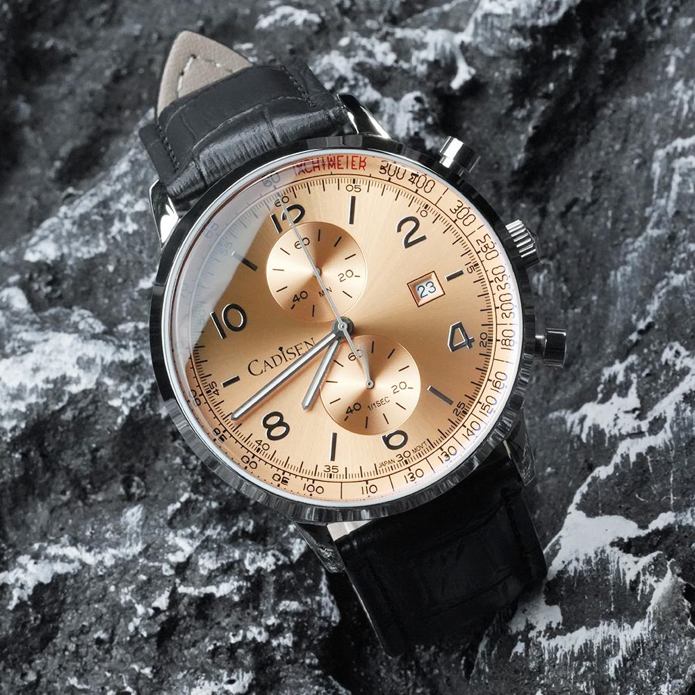 CADISEN 7065 Men s Quartz Watch Multifunctional Three-Eye Six-Needle Casual Business Genuine Leather Men s Watch золотой
CADISEN 7065 Men s Quartz Watch Multifunctional Three-Eye Six-Needle Casual Business Genuine Leather Men s Watch золотой