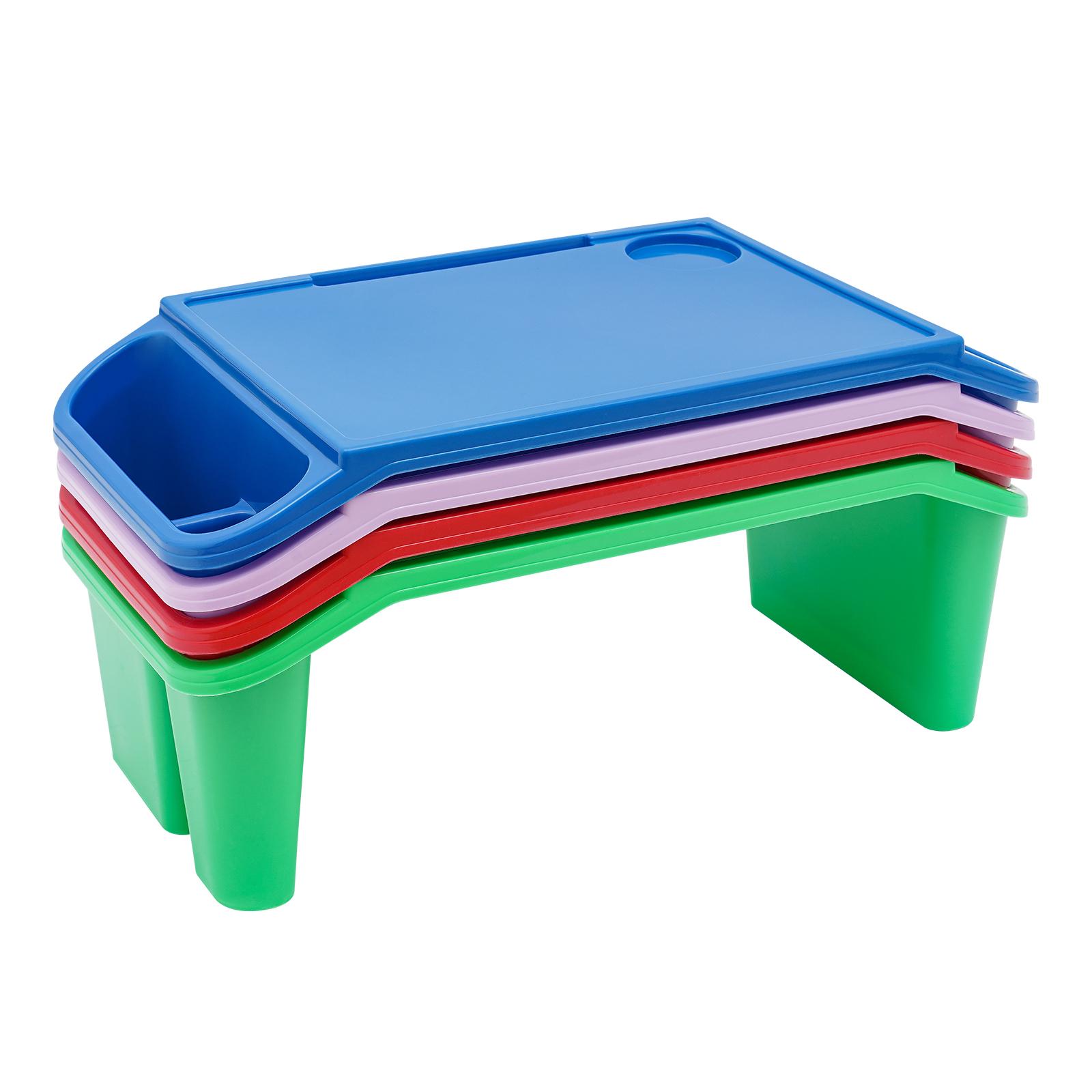 4Pcs Kids Lap Desk Tray, Plastic Breakfast Laptop Trays with Side Pockets, Portable Lap Bed Table for Family, School, Class
4Pcs Kids Lap Desk Tray, Plastic Breakfast Laptop Trays with Side Pockets, Portable Lap Bed Table for Family, School, Class