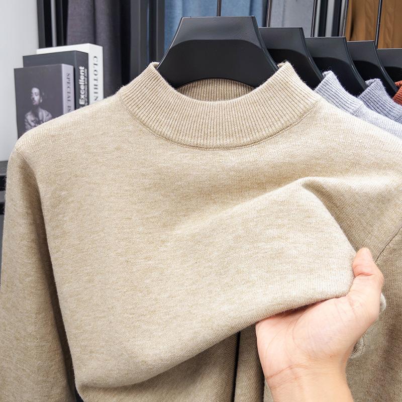 Half Turtleneck Knitwear Sweater Autumn Winter Mock Neck Sweatshirts Solid Color Pullovers Man Brand Casual Mens Clothing XL
Half Turtleneck Knitwear Sweater Autumn Winter Mock Neck Sweatshirts Solid Color Pullovers Man Brand Casual Mens Clothing XL