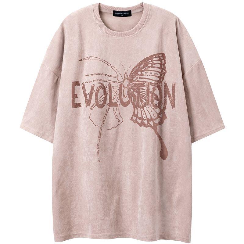 Light Pink T-Shirt with Skeletal Butterfly & EVOLVFN Graphic Shirts S
Light Pink T-Shirt with Skeletal Butterfly & EVOLVFN Graphic Shirts S