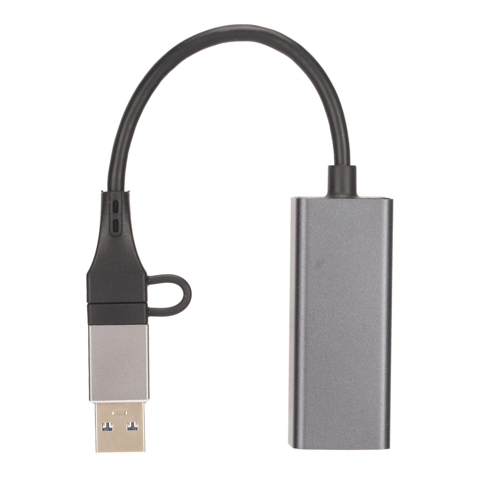 Type C to RJ45 Adapter 10 100 1000Mbps Self Adaptive USB 3.0 2.0 Support USB C to Ethernet Adapter
Type C to RJ45 Adapter 10 100 1000Mbps Self Adaptive USB 3.0 2.0 Support USB C to Ethernet Adapter