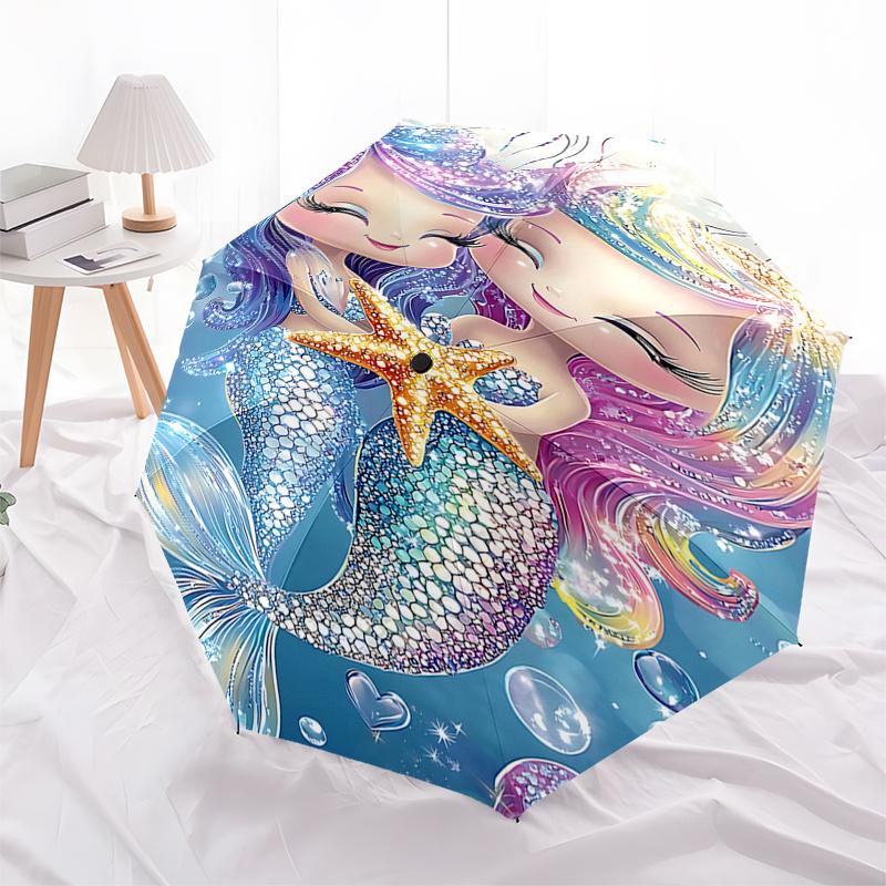 Mermaid Fantasy Fairy Umbrella: Automatic Opening/Closing, Foldable Design, Outdoor Use, Perfect Gift for Fans and Travelers0104177a
Mermaid Fantasy Fairy Umbrella: Automatic Opening/Closing, Foldable Design, Outdoor Use, Perfect Gift for Fans and Travelers0104177a
