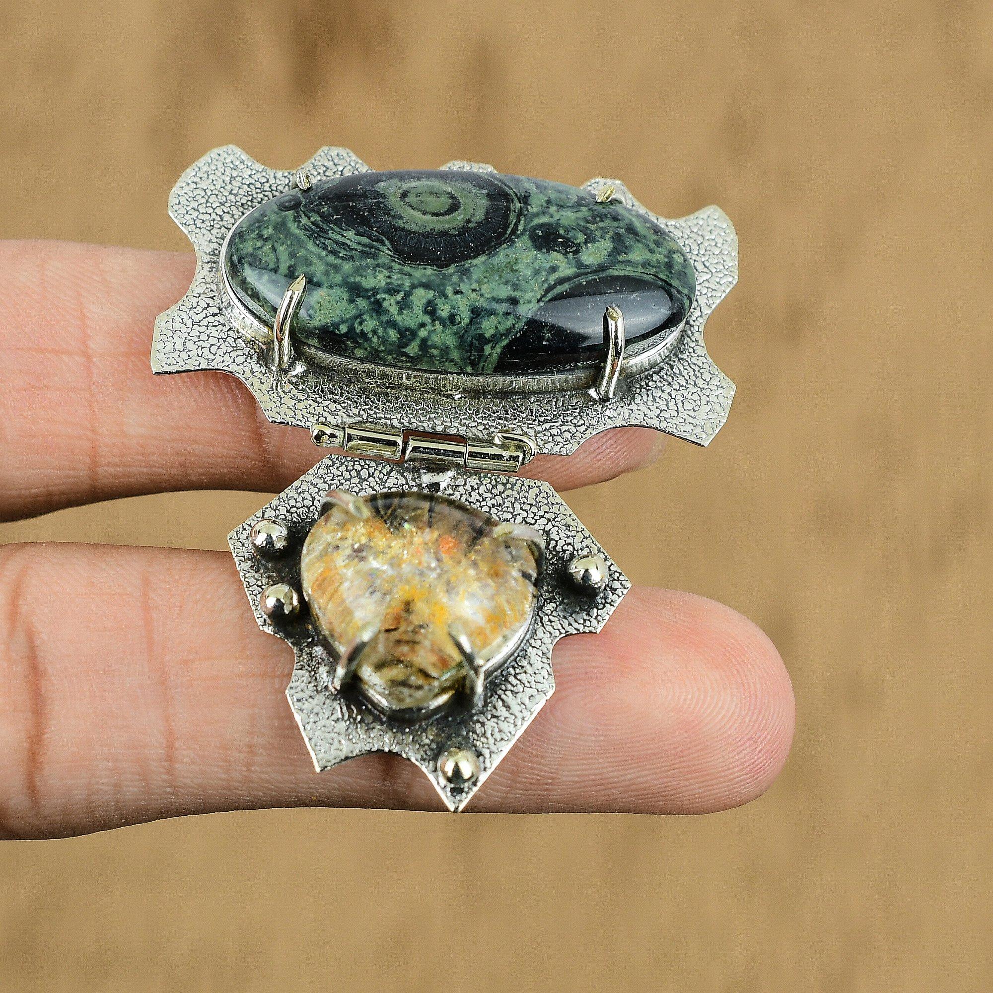 Wedding Gift For Her 925 Sterling Silver Natural Kambaba Jasper Gemstone Pendant
Wedding Gift For Her 925 Sterling Silver Natural Kambaba Jasper Gemstone Pendant