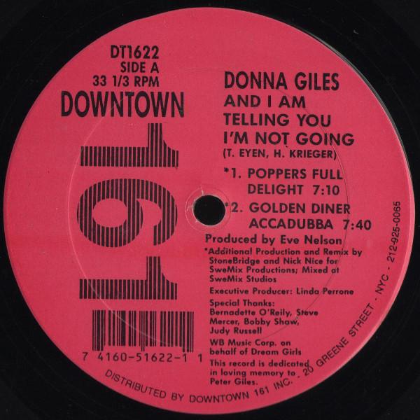 12-дюймовая пластинка DONNA GILES - And I Am Telling You I m Not Going DT1622 DOWNTOWN 161 1994 США Танцевальная и Электронная Б/У
12-дюймовая пластинка DONNA GILES - And I Am Telling You I m Not Going DT1622 DOWNTOWN 161 1994 США Танцевальная и Электронная Б/У