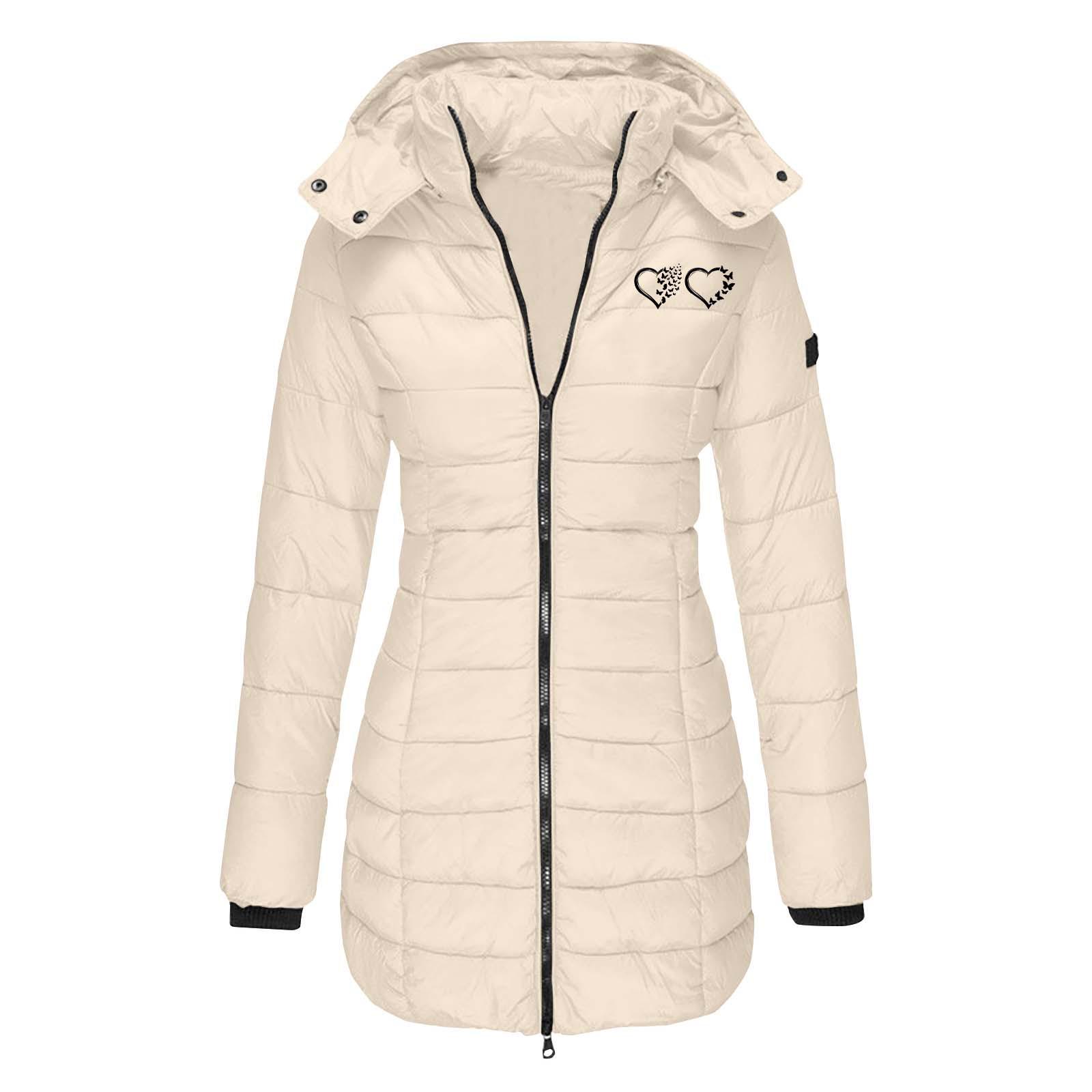 Жіноче зимове бавовняне пальто середньої довжини з капюшоном європейського розміру - Приталене, однотонне, з друкованими деталями XXXL хакі
Жіноче зимове бавовняне пальто середньої довжини з капюшоном європейського розміру - Приталене, однотонне, з друкованими деталями XXXL хакі