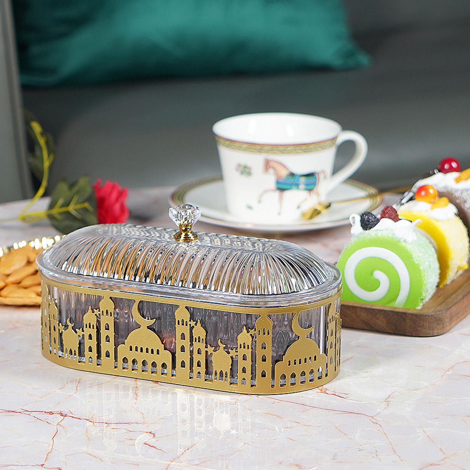 2025 Ramadan Decoration Tray Exquisite Star Moon Castle Pattern Snake Storage Box For Candy Fruit Biscuit Eid Mubarak Decor Prop шампанського
2025 Ramadan Decoration Tray Exquisite Star Moon Castle Pattern Snake Storage Box For Candy Fruit Biscuit Eid Mubarak Decor Prop шампанського