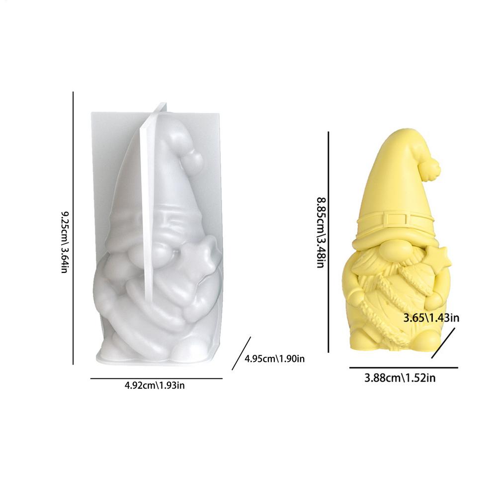 Christmas Candle Molds Gnome Tree Mold Silicone Aromatherapy Moulds for Candle Making Epoxy Resin Craft Gypsum Wax Clay Plaster білий
Christmas Candle Molds Gnome Tree Mold Silicone Aromatherapy Moulds for Candle Making Epoxy Resin Craft Gypsum Wax Clay Plaster білий