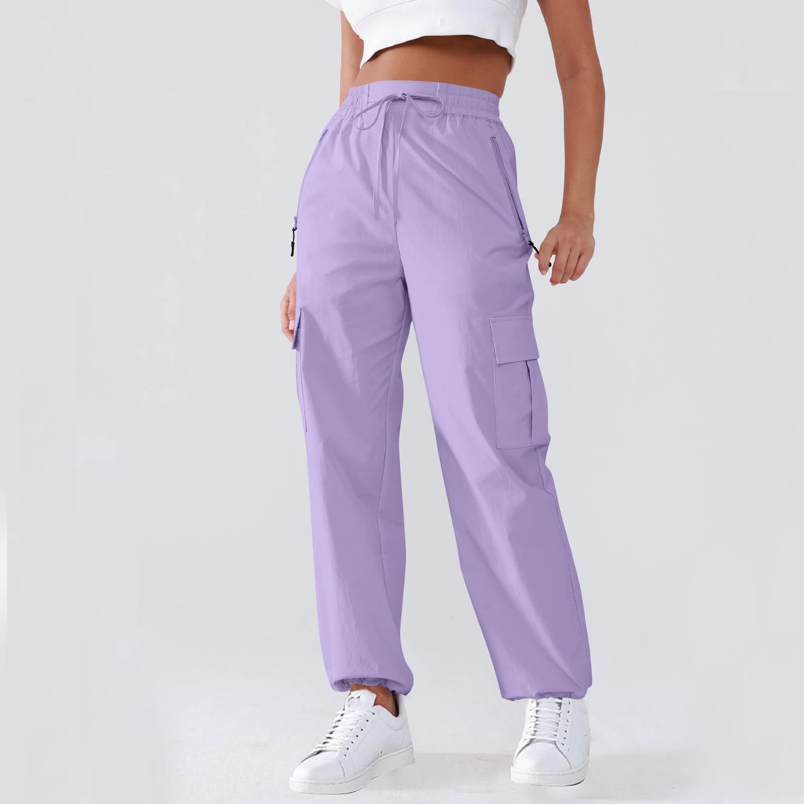 Women s Overalls Casual Lightweight Color Trousers Drawstring Multi-Pockets Straight Leg Pants M фіолетовий
Women s Overalls Casual Lightweight Color Trousers Drawstring Multi-Pockets Straight Leg Pants M фіолетовий