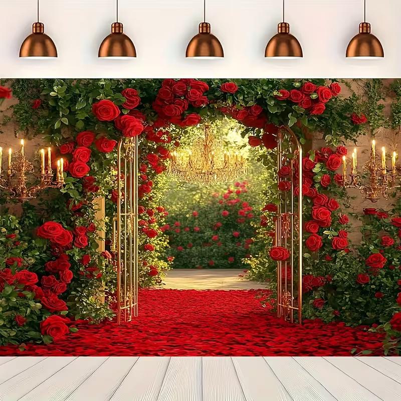 2D Red Rose Arch Backdrop - Romantic Garden Photography Background Banner 47.2x31.5inch/120*80cm
2D Red Rose Arch Backdrop - Romantic Garden Photography Background Banner 47.2x31.5inch/120*80cm