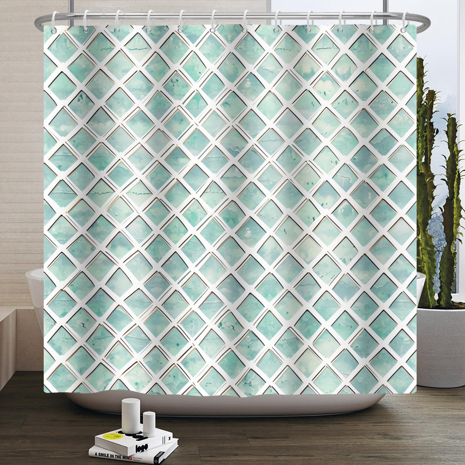 Modern Blue Abstract Shower Curtain Waterproof Bath Curtain For Bathroom Decor Minimalist Coastal Design Polyester With Hooks W60H190(CM)-1 Pcs
Modern Blue Abstract Shower Curtain Waterproof Bath Curtain For Bathroom Decor Minimalist Coastal Design Polyester With Hooks W60H190(CM)-1 Pcs