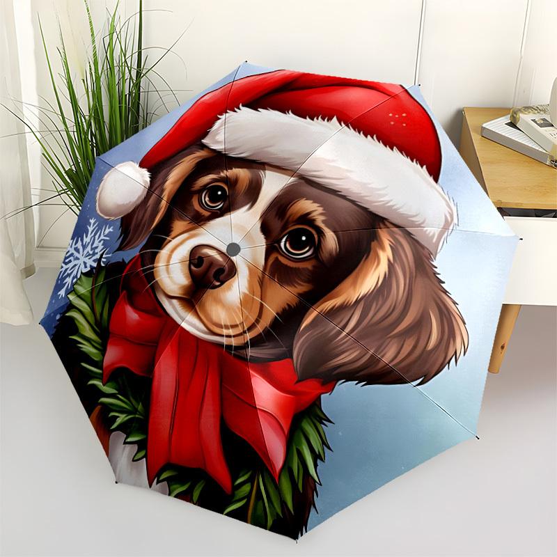 1pc Christmas Dog Automatic Opening and Closing Folding Umbrella with 8 Iron Ribs - Portable, Foldable for Travel yy251124114
1pc Christmas Dog Automatic Opening and Closing Folding Umbrella with 8 Iron Ribs - Portable, Foldable for Travel yy251124114