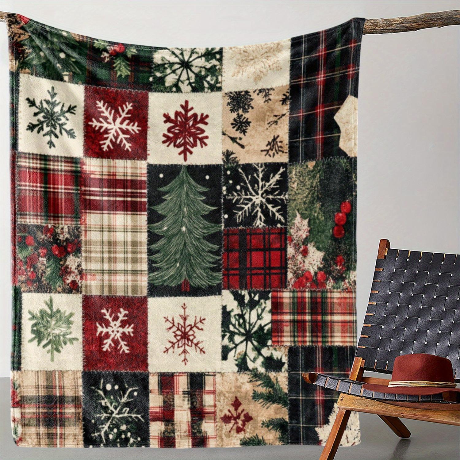 Праздничное настроение Уютное фланелевое рождественское одеяло со снежинками и соснами для дивана, кровати, машины, офиса, кемпинга - подарок на все сезоны 30x40in
Праздничное настроение Уютное фланелевое рождественское одеяло со снежинками и соснами для дивана, кровати, машины, офиса, кемпинга - подарок на все сезоны 30x40in