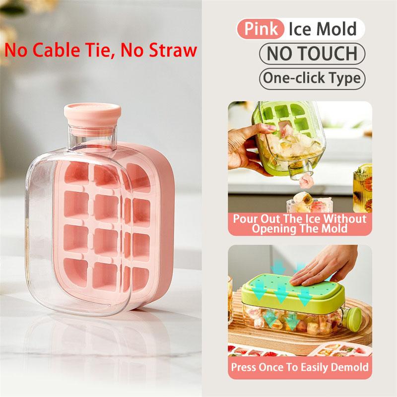 Silicone One-click Ice Mold Bottle Cooler Cup with Straw Ice Cube Tray with Lid for Freezer Creative NO TOUCH Mould for Summer
Silicone One-click Ice Mold Bottle Cooler Cup with Straw Ice Cube Tray with Lid for Freezer Creative NO TOUCH Mould for Summer