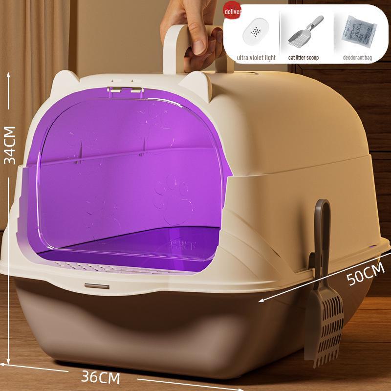 Очень большой закрытый кошачий туалет с дезодорантом и защитой от брызг Includes Cat Litter Scoop + Deodorizing Pack
Очень большой закрытый кошачий туалет с дезодорантом и защитой от брызг Includes Cat Litter Scoop + Deodorizing Pack