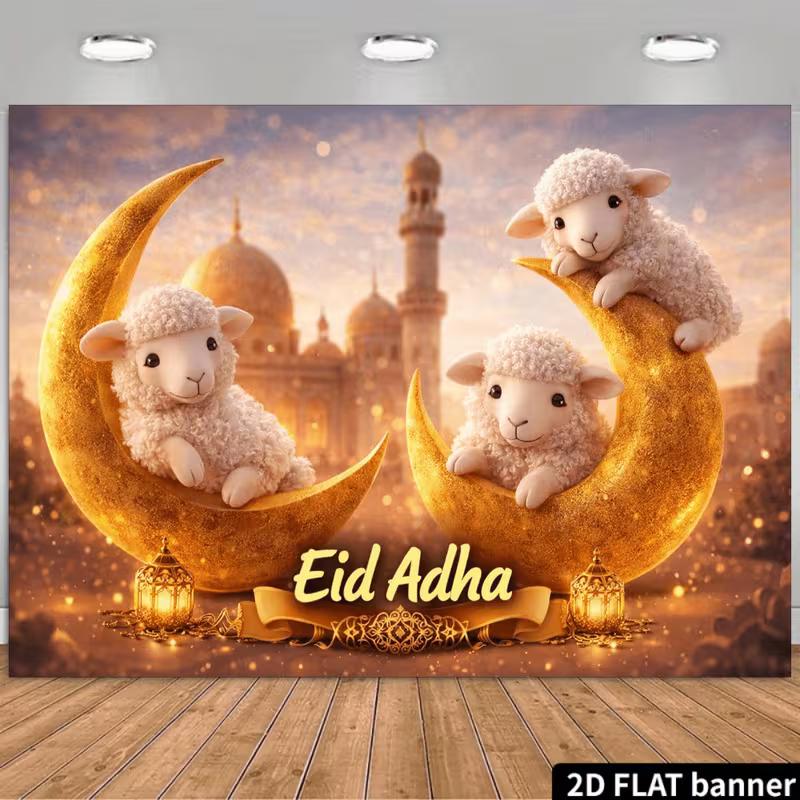 2D Muslim Holiday Backdrop Cute Sheep Moon Photo Booth Background 47.2x31.5inch/120*80cm
2D Muslim Holiday Backdrop Cute Sheep Moon Photo Booth Background 47.2x31.5inch/120*80cm