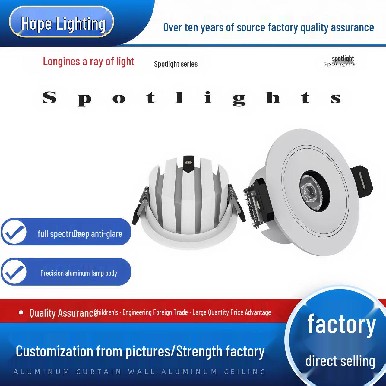 Ultra-Thin LED Recessed Spot Light (55/75mm, 5º/8º/10º) for Dining and Tea Rooms Black; 55mm Cutout; 5W; 3000K
Ultra-Thin LED Recessed Spot Light (55/75mm, 5º/8º/10º) for Dining and Tea Rooms Black; 55mm Cutout; 5W; 3000K
