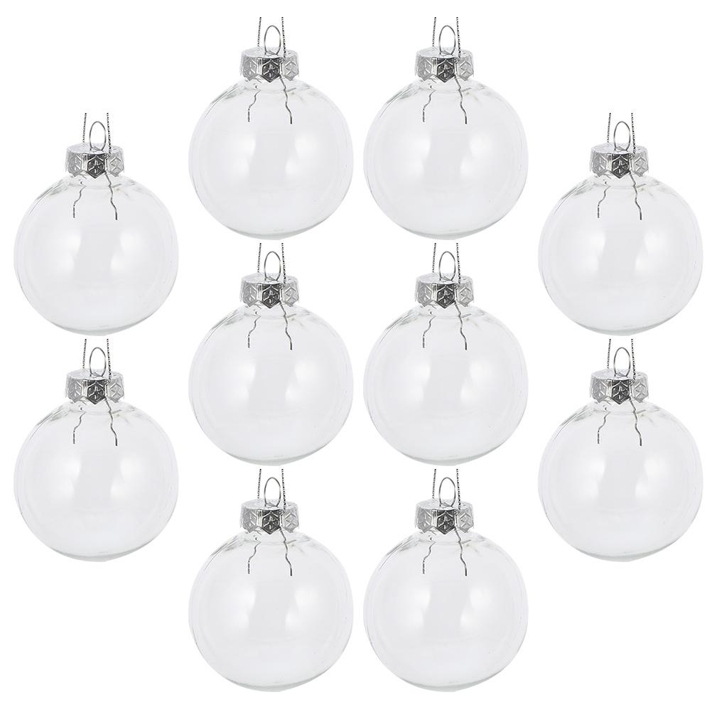 10pcs Christmas Transparent Ball Plastic Fillable Bauble 8-10cm Xmas Tree Hanging Ornaments Decoration Wedding Party Gift Box as show
10pcs Christmas Transparent Ball Plastic Fillable Bauble 8-10cm Xmas Tree Hanging Ornaments Decoration Wedding Party Gift Box as show