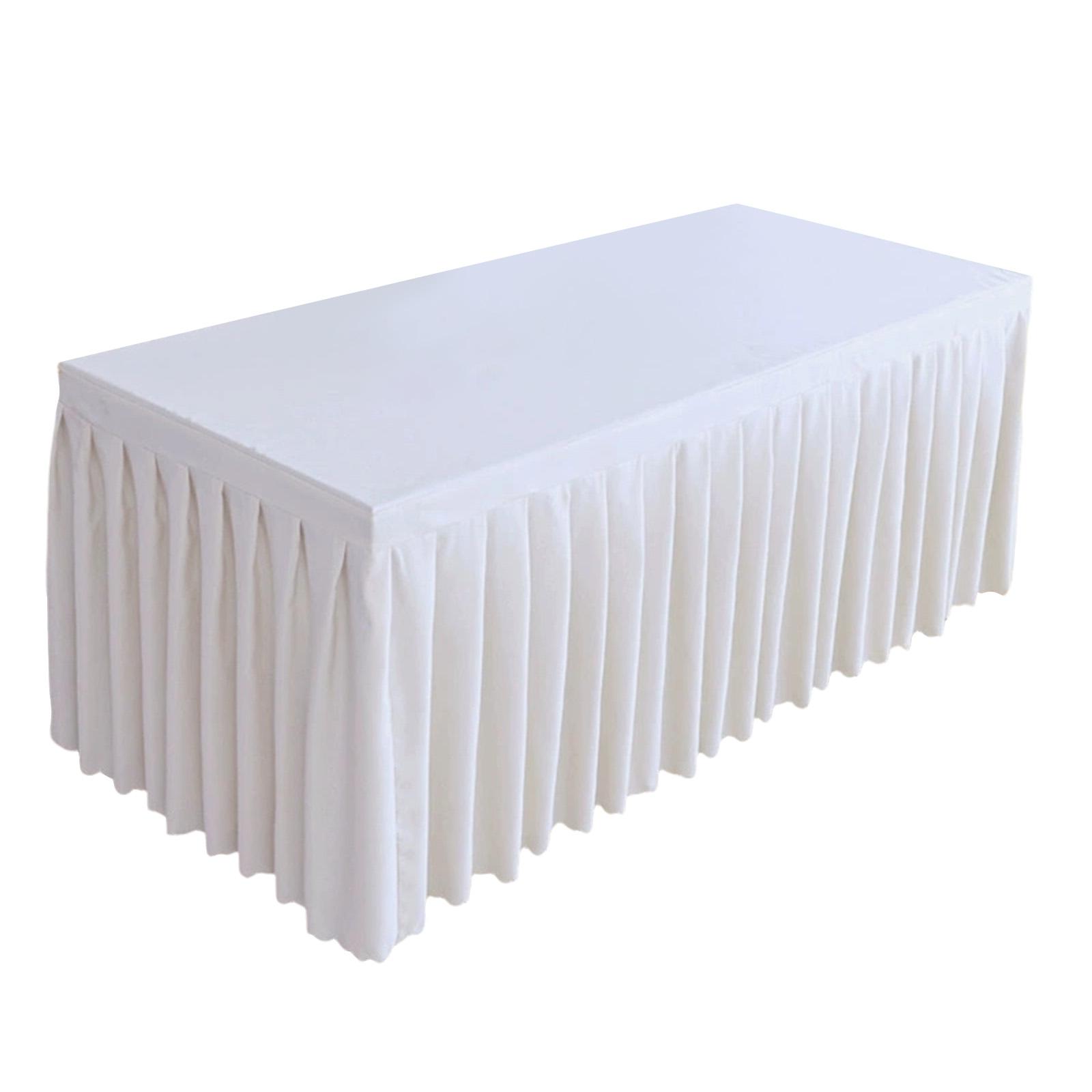 8FT Rectangular Polyester Tablecloth Wrinkle Resistant Table Skirt with Pleated Hem for 240x60x75cm Tables Suitable for Event Banquet Conference Use one size белый
8FT Rectangular Polyester Tablecloth Wrinkle Resistant Table Skirt with Pleated Hem for 240x60x75cm Tables Suitable for Event Banquet Conference Use one size белый