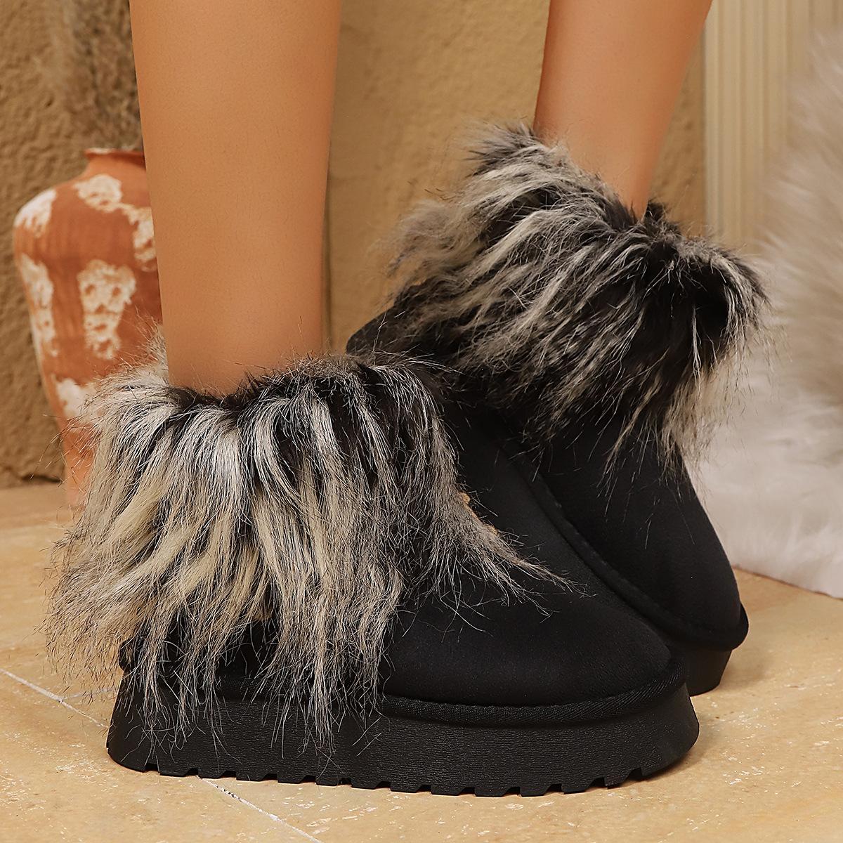 Women s Large Size Hairy Mouth Soft Elastic Winter Warm Anti Cold Padded Snow Boots Non-slip Wear Outdoor Leisure Sports Cotton Boots 41 чорний
Women s Large Size Hairy Mouth Soft Elastic Winter Warm Anti Cold Padded Snow Boots Non-slip Wear Outdoor Leisure Sports Cotton Boots 41 чорний