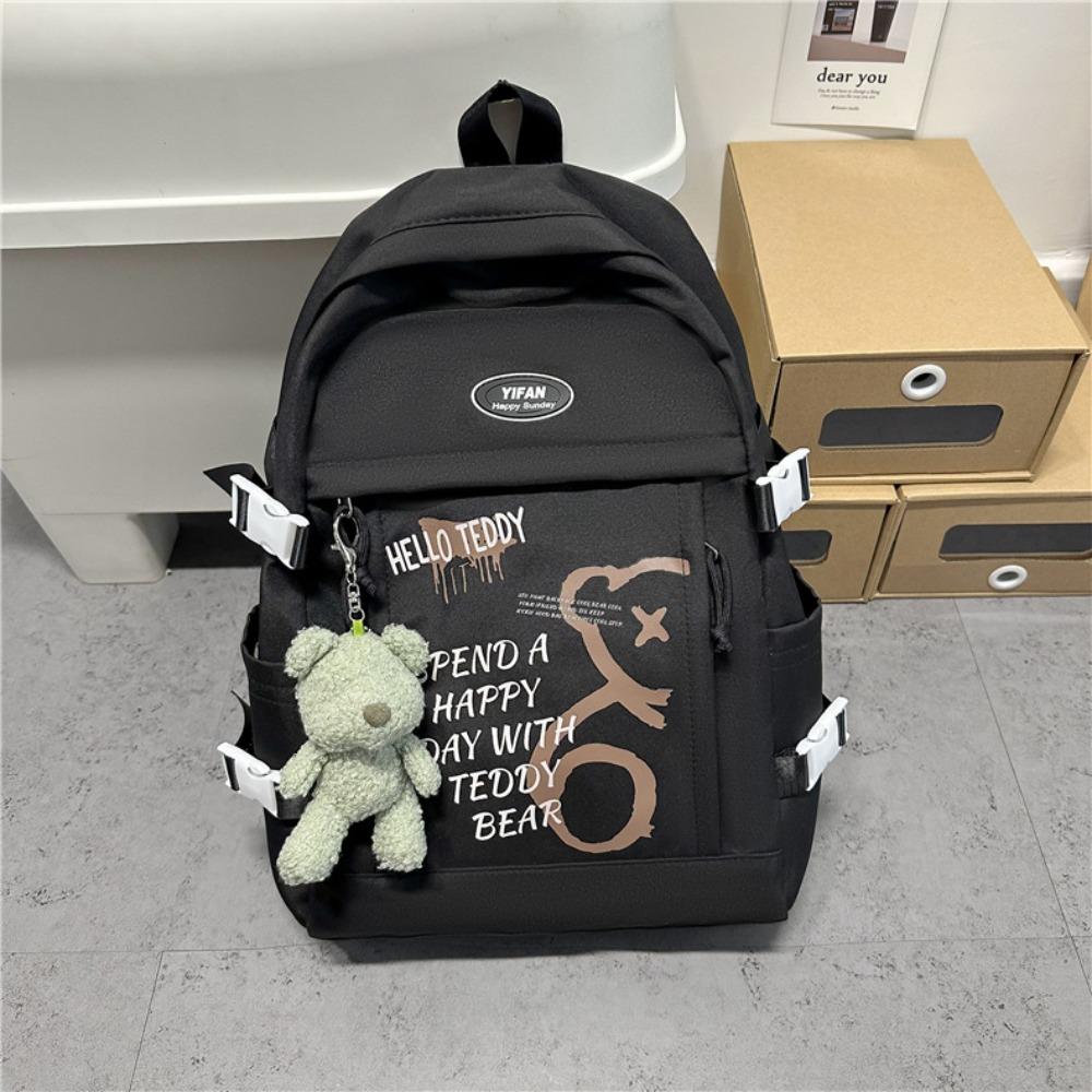 Dopamine Japanese schoolbag female niche simple teenager junior high school college student large capacity computer backpack чорний
Dopamine Japanese schoolbag female niche simple teenager junior high school college student large capacity computer backpack чорний