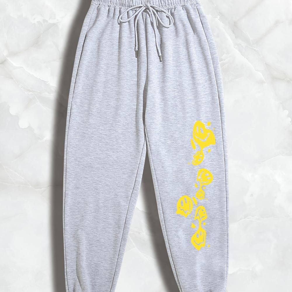 Fashion Casual Female Sports Sweatpants Smile Print Slant Pocket Elastic Waist Pants Jogger Drawstring Loose Women s Long Pant XS серый
Fashion Casual Female Sports Sweatpants Smile Print Slant Pocket Elastic Waist Pants Jogger Drawstring Loose Women s Long Pant XS серый