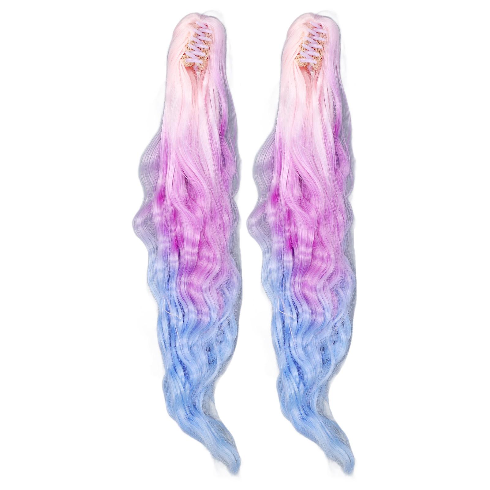 2PCS Doll Wig with Clip Gradient Color Curly False Hair for Cotton Doll Decoration and Modification
2PCS Doll Wig with Clip Gradient Color Curly False Hair for Cotton Doll Decoration and Modification