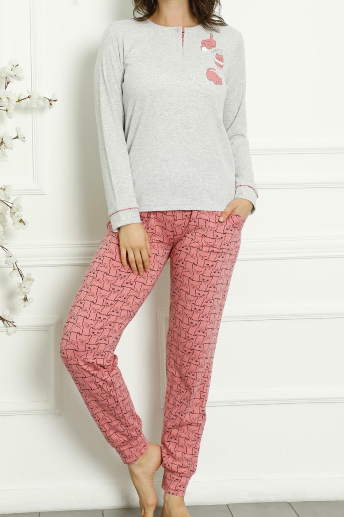 Женский пижамный комплект, бретелька из лайкры и хлопка с длинными рукавами и карманами S бежевый 
Женский пижамный комплект, бретелька из лайкры и хлопка с длинными рукавами и карманами S бежевый