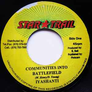 7inch Record IYASHANTI - Communities Into Battlefield NONE Star Trail 2002 Jamaica Reggae, Ska & Dub Used
7inch Record IYASHANTI - Communities Into Battlefield NONE Star Trail 2002 Jamaica Reggae, Ska & Dub Used