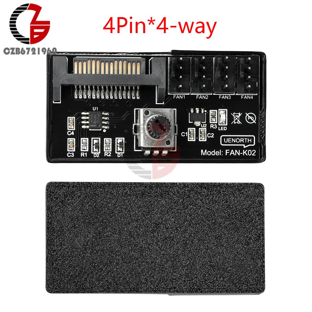 4PIN 60W Fan Speed Controller 1 to 4/1 to 6 PWM Fan HUB Control SATA DC Speed Regulator Computer Cooling Fan Extension Adapter
4PIN 60W Fan Speed Controller 1 to 4/1 to 6 PWM Fan HUB Control SATA DC Speed Regulator Computer Cooling Fan Extension Adapter