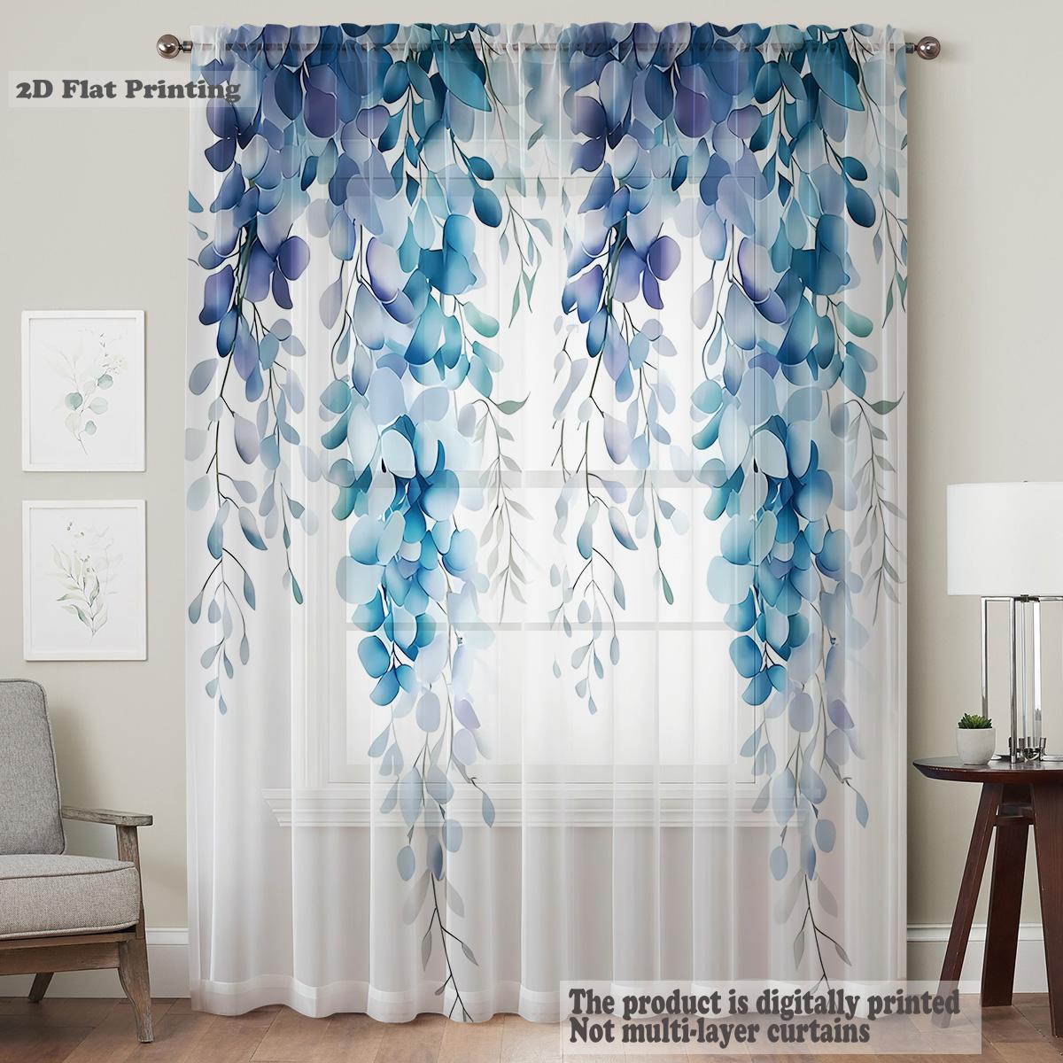 Modern Minimalist Blue Tone Window Curtain Panel Luxurious Style Living Room Study Natural Artistic Sensation Nordic Curtains Polyester Area Treatment W100*H70(CM)-Hooks&2PCS
Modern Minimalist Blue Tone Window Curtain Panel Luxurious Style Living Room Study Natural Artistic Sensation Nordic Curtains Polyester Area Treatment W100*H70(CM)-Hooks&2PCS