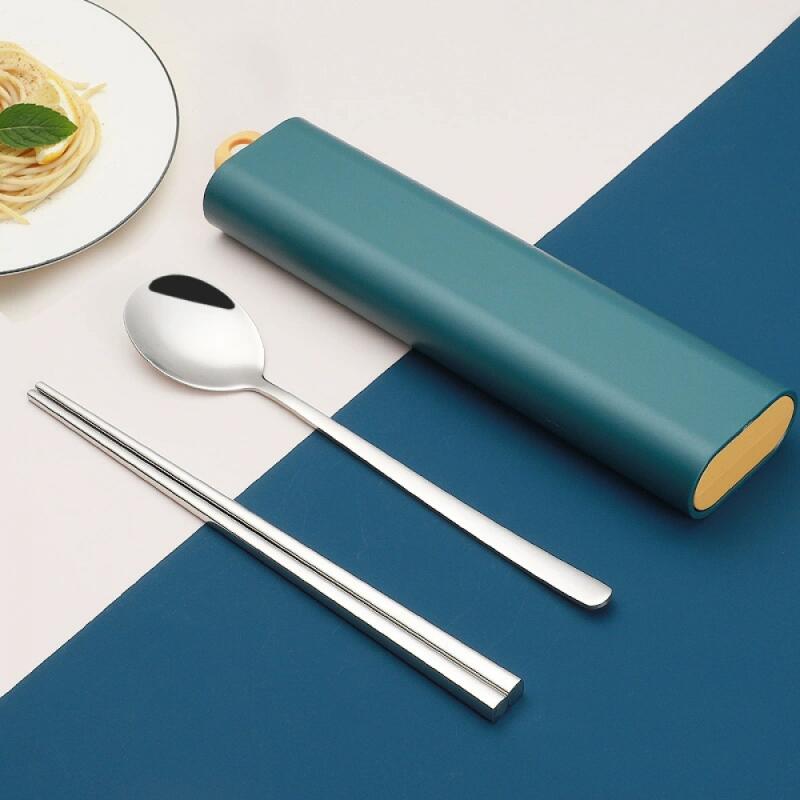 Gourmet Portable Cutlery Set (Blue-Green + Stainless Steel)
Gourmet Portable Cutlery Set (Blue-Green + Stainless Steel)