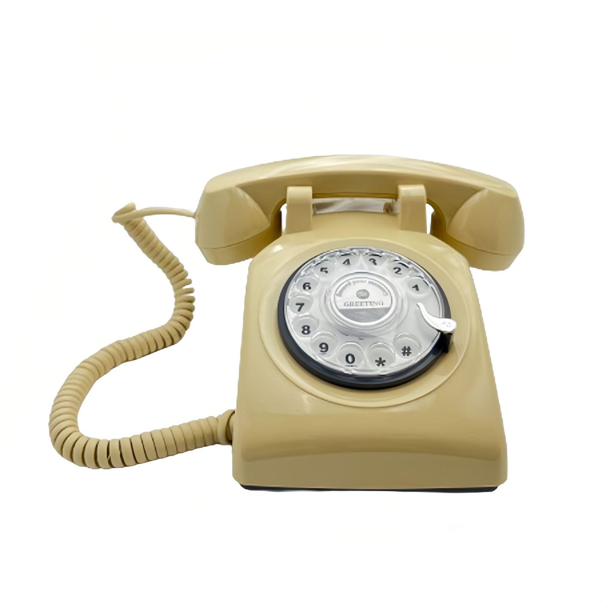 Vintage Retro Plug-in Desk Phone for Recording Messages - Antique Style Wedding Party Decor
Vintage Retro Plug-in Desk Phone for Recording Messages - Antique Style Wedding Party Decor