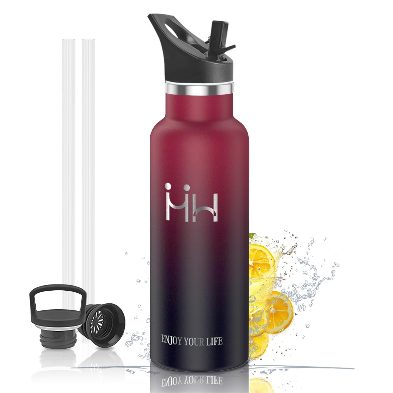 BOONSHAK Stainless Steel Water Bottle with Straw, 750ml, Carbonated Water Bottle, Keeps Drinks Hot or Cold, Seamless Design, Easy to Clean, Large
BOONSHAK Stainless Steel Water Bottle with Straw, 750ml, Carbonated Water Bottle, Keeps Drinks Hot or Cold, Seamless Design, Easy to Clean, Large