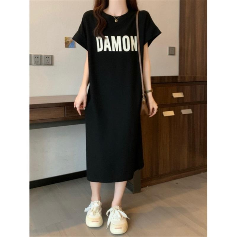 Women s Plus Size DAMON Letter Print Oversized T-Shirt Dress Casual Short Sleeve Crew Neck Mini Tee Dress Lightweight Summer Top For Daily Wear 4XL чёрный
Women s Plus Size DAMON Letter Print Oversized T-Shirt Dress Casual Short Sleeve Crew Neck Mini Tee Dress Lightweight Summer Top For Daily Wear 4XL чёрный