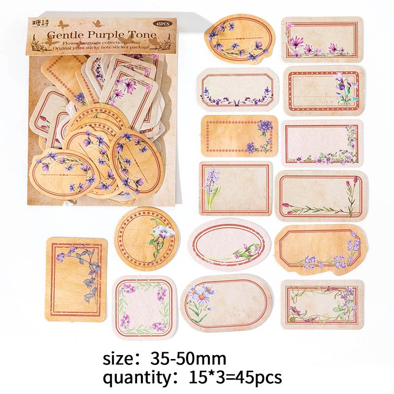 45 pcs Flowers Labels Stickers Decorative Creativity Scrapbooking accessories Diary Album junk journal supplies
45 pcs Flowers Labels Stickers Decorative Creativity Scrapbooking accessories Diary Album junk journal supplies
