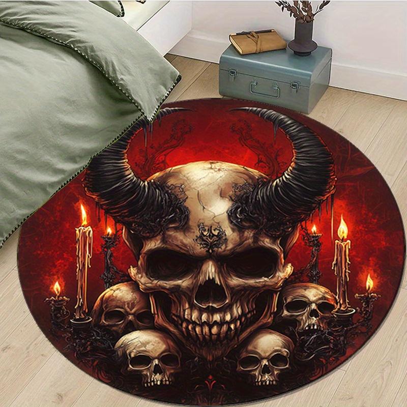 Satan Skull Design Round Carpet, 100% Polyester, Non-Slip Chair Mat, Large, for Bedroom and Living Room Decor, Home Decoration 80cm
Satan Skull Design Round Carpet, 100% Polyester, Non-Slip Chair Mat, Large, for Bedroom and Living Room Decor, Home Decoration 80cm