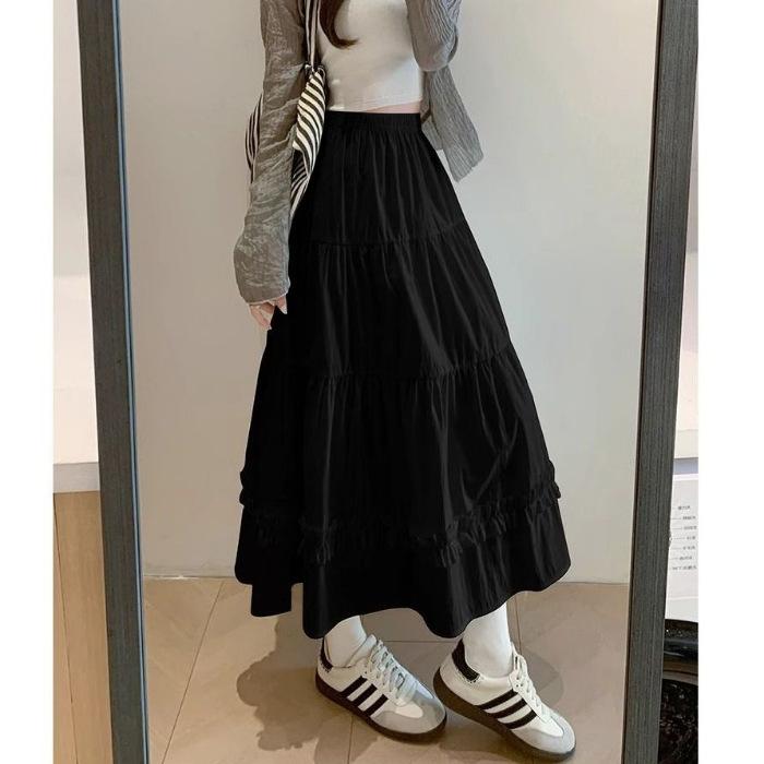 White skirt new summer high waist a word thin fluffy lace edge cake skirt small skirt 2XL
White skirt new summer high waist a word thin fluffy lace edge cake skirt small skirt 2XL