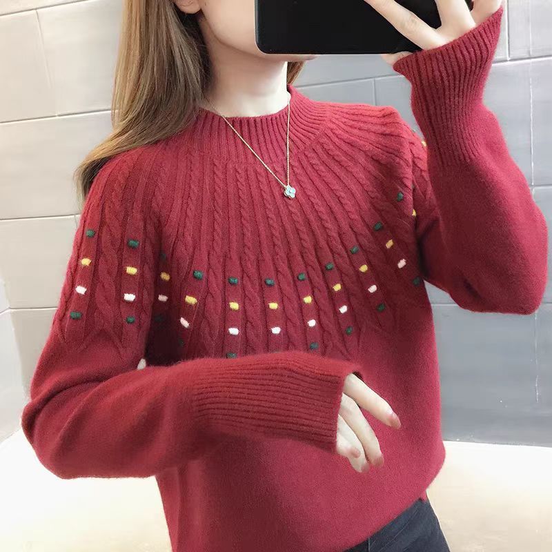 Women s Loose Thickened Half-High Neck Sweater Lazy Design High-End Base Layer Knit Top for Autumn Winter S
Women s Loose Thickened Half-High Neck Sweater Lazy Design High-End Base Layer Knit Top for Autumn Winter S