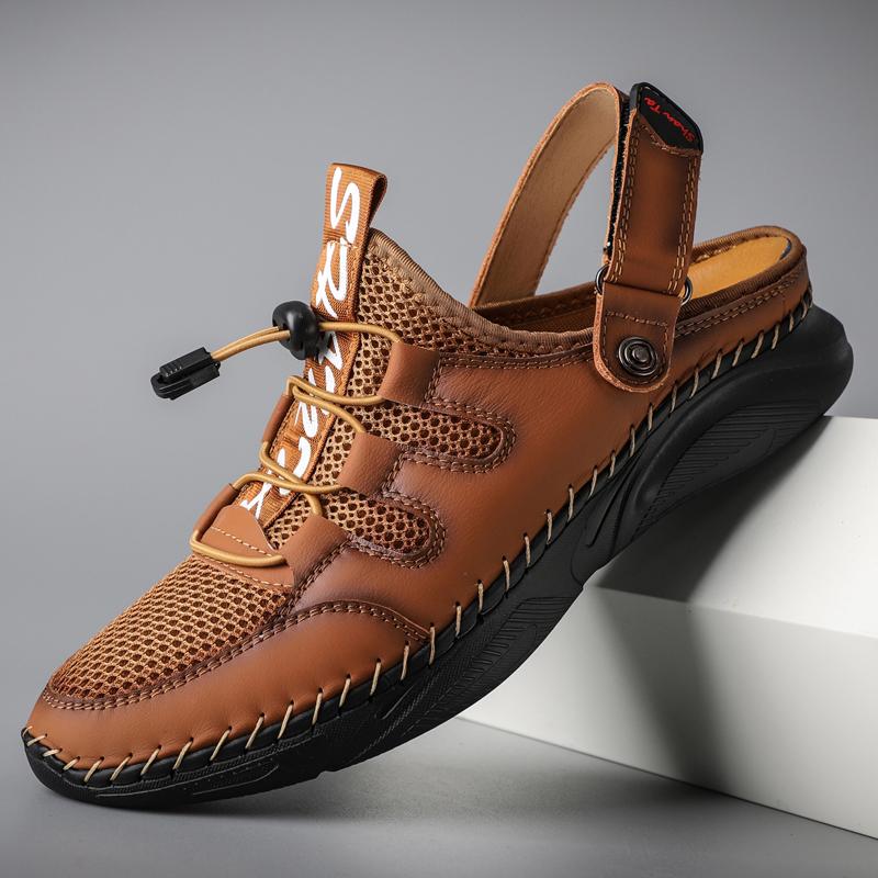 Men s Retro Casual Shoes Large Size Handmade Genuine Leather Casual Sports Sandals Mens Leather Sandals 48 чорний
Men s Retro Casual Shoes Large Size Handmade Genuine Leather Casual Sports Sandals Mens Leather Sandals 48 чорний