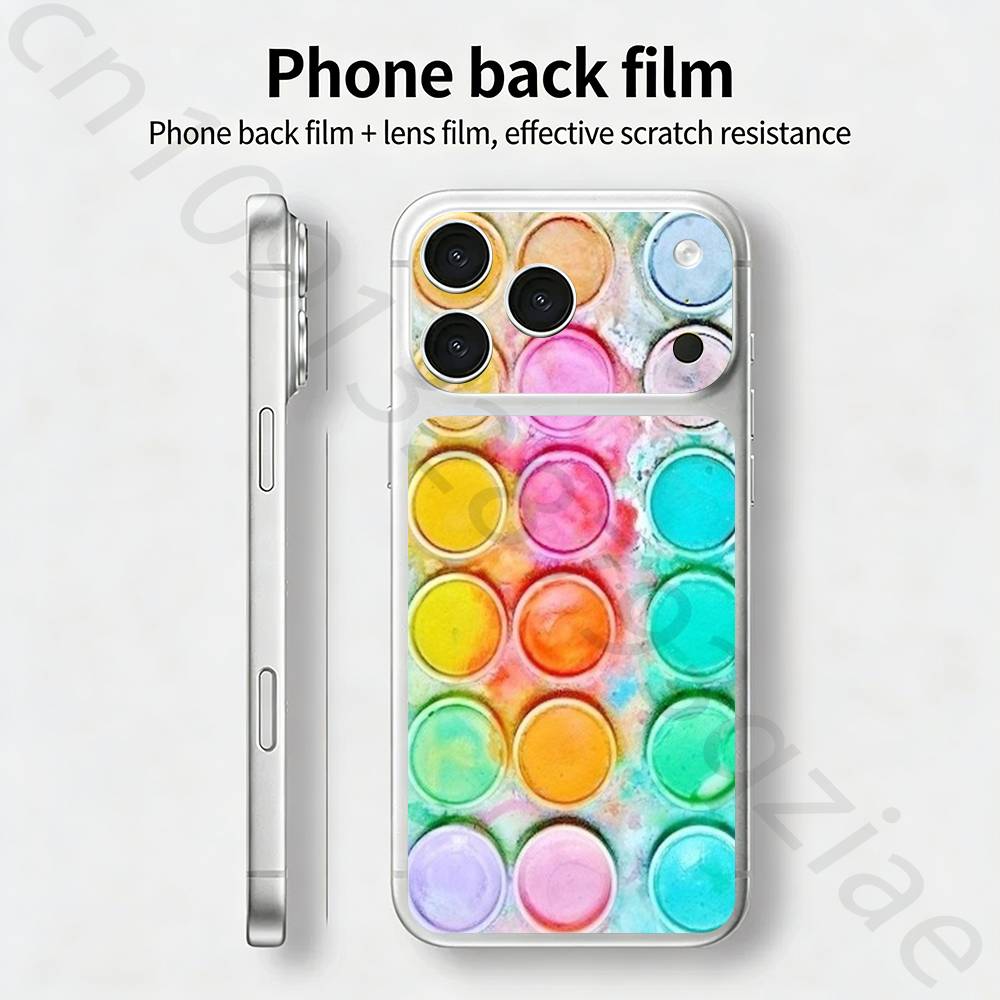 Colorful Watercolors Palette TICKET Decal Skin Wrap for iPhone 17 Pro/Pro max Protective Film for Back, Frame, Camera iPhone17pro
Colorful Watercolors Palette TICKET Decal Skin Wrap for iPhone 17 Pro/Pro max Protective Film for Back, Frame, Camera iPhone17pro