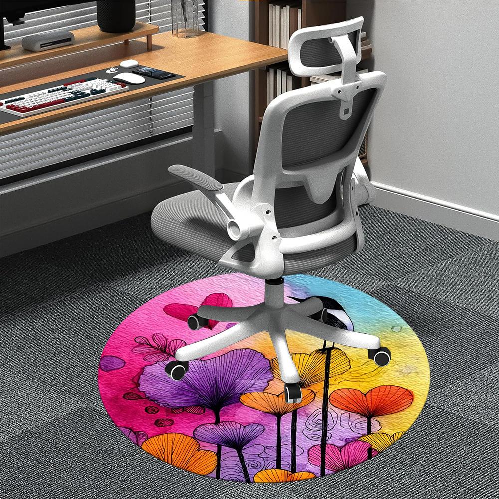 1PC Floral Birdscape Office Round Area Rug, Indoor Mat Suitable ForOffice, Under Office Chairs Bedroom Living Room Home Decor, Room Deco g073 80cm by 80cm
1PC Floral Birdscape Office Round Area Rug, Indoor Mat Suitable ForOffice, Under Office Chairs Bedroom Living Room Home Decor, Room Deco g073 80cm by 80cm
